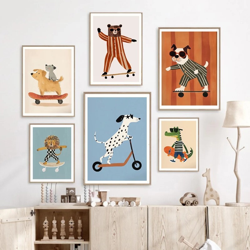 1 pièce, affiche sans cadre su - Animals Baby Nursery avis et prix