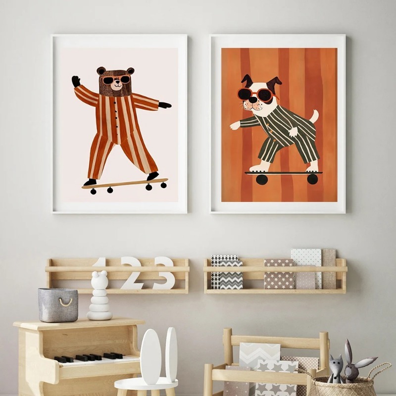 1 pièce, affiche sans cadre su - Animals Baby Nursery avis et prix