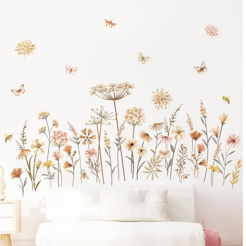 Autocollants muraux Boho fleur - Baby Nursery Plants avis et prix