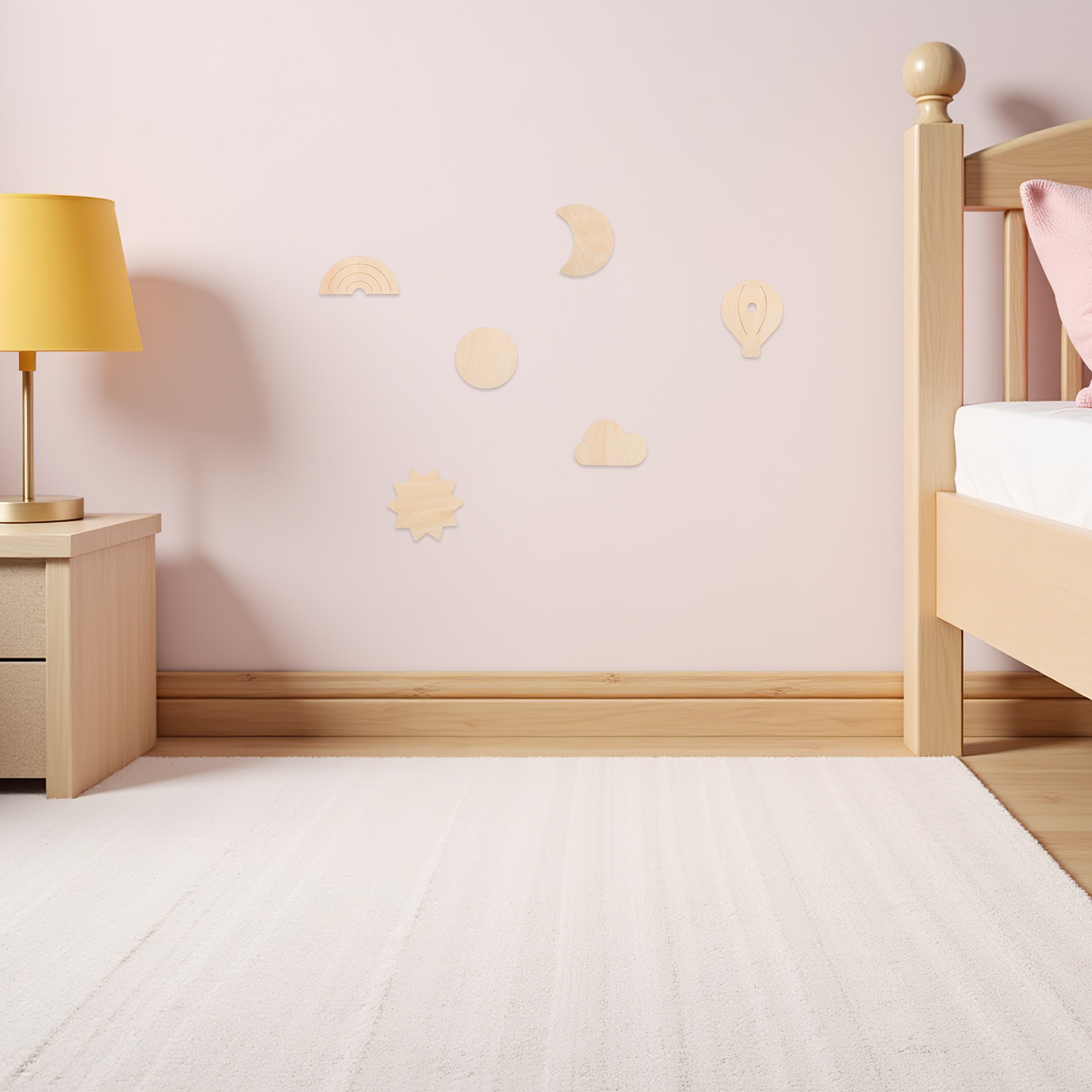 6 pièces d'autocollants muraux - Baby Nursery Hot Air Balloon Theme avis et prix