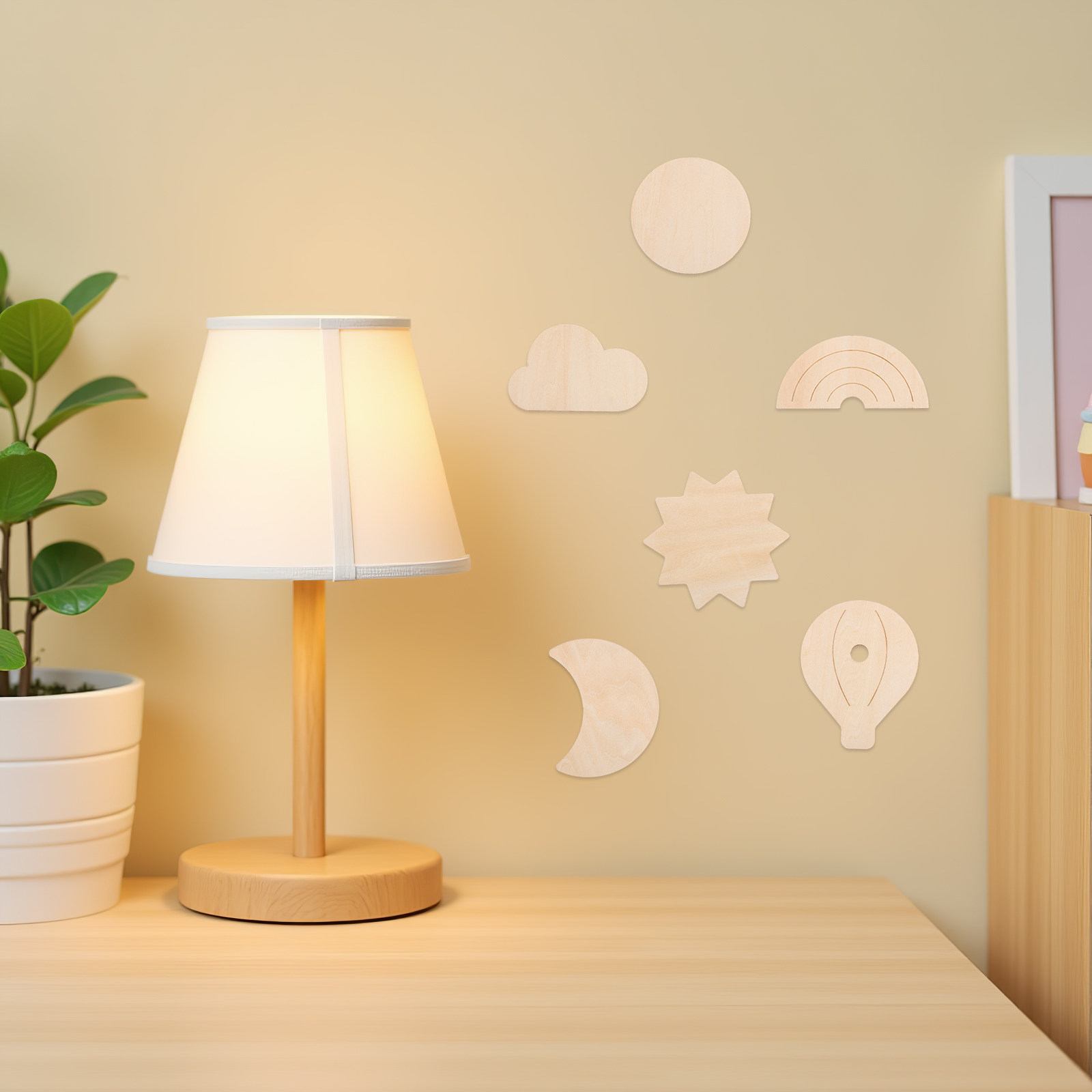 6 pièces d'autocollants muraux - Baby Nursery Hot Air Balloon Theme avis et prix