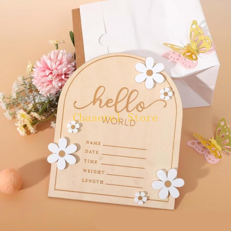 E7CE – Plaque nominative en bo - Baby Nursery Unisex avis et prix
