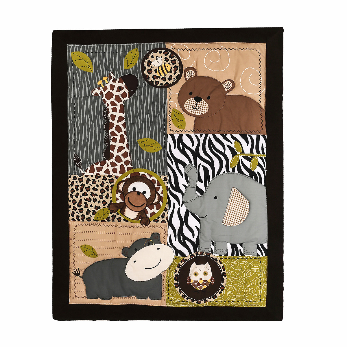Parure de lit brodée pour nouv - Baby Nursery Jungle Animals avis et prix